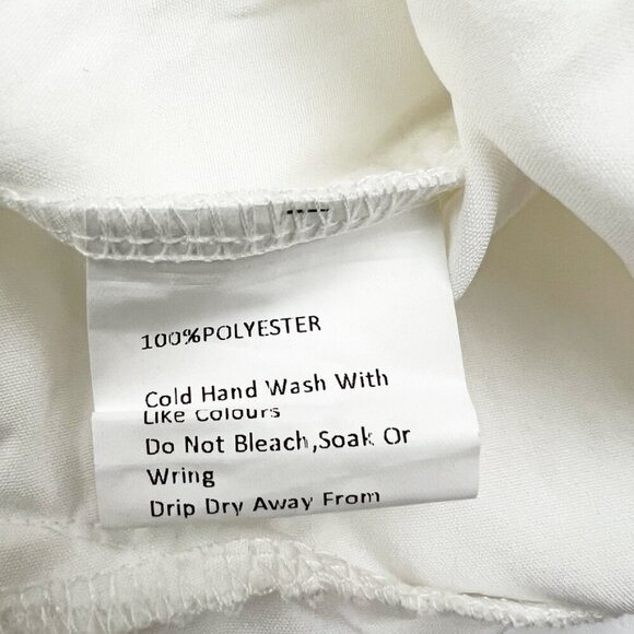 NWT Sage & Paige Mini Dress Womens XL White Lace Clarissa Puff Sleeves Babydoll - Picture 9 of 16